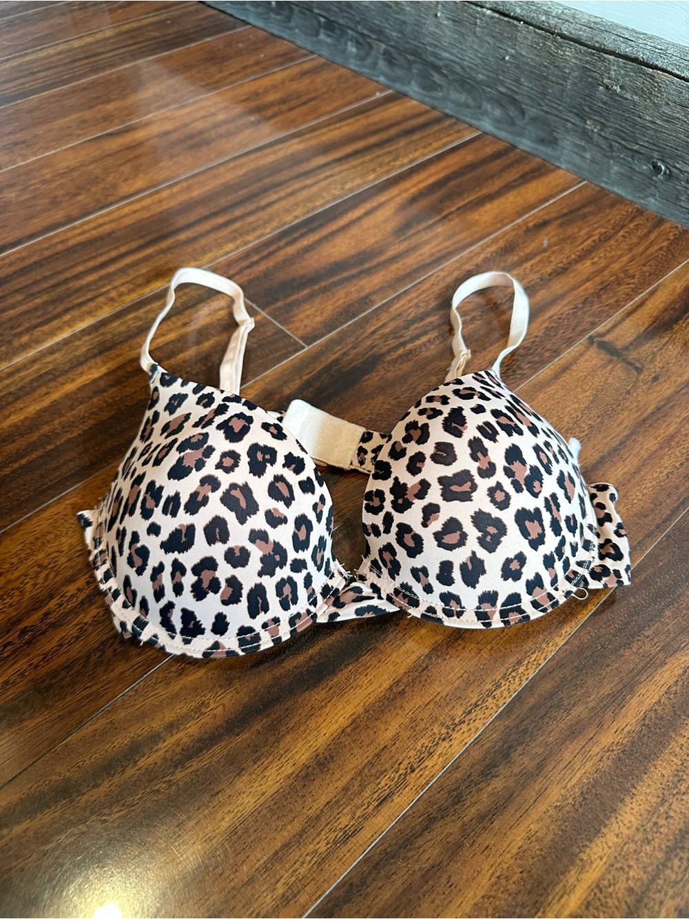 Juicy Couture | Pink & Leopard Print Push-Up Bra